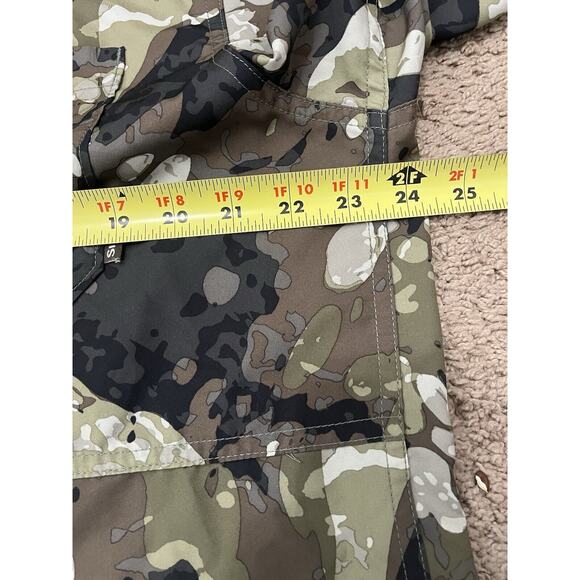Simms Men's Fishing Veil Camo Button Front Shirt Size Large Green - Picture 5 of 7